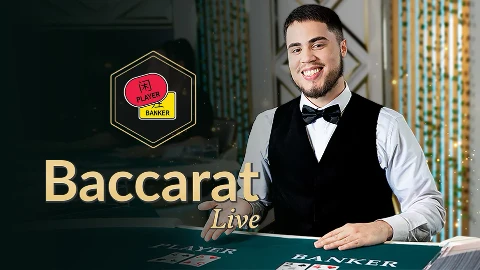 Live baccarat table